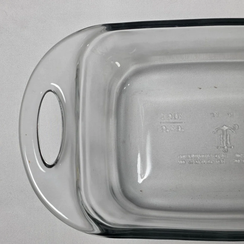 Anchor Hocking Baking Dish 1.5qt Clear Glass Rectangle Bread Loaf 5